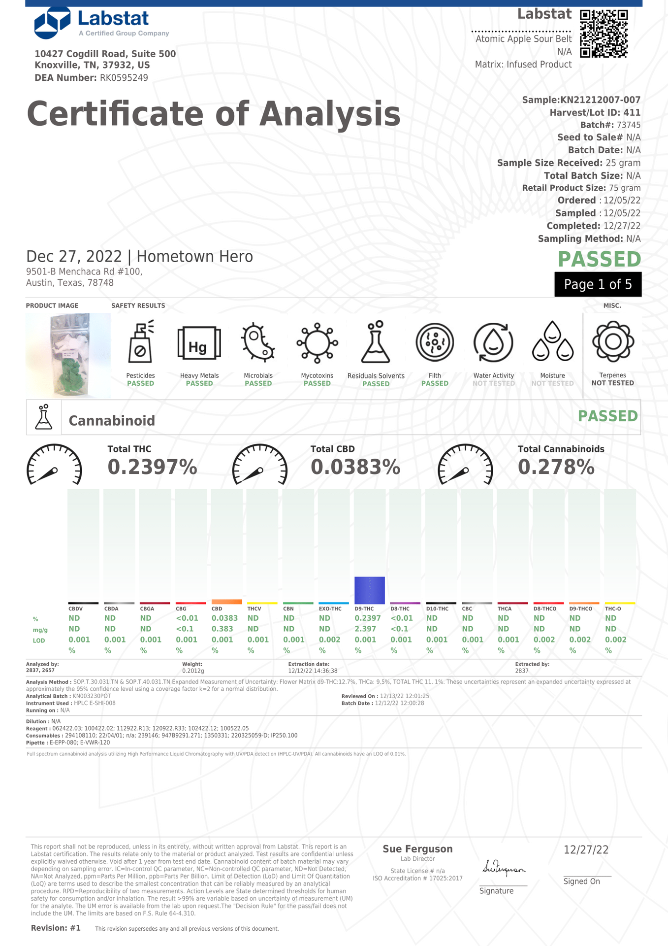 Hometown Hero - Sour Belts