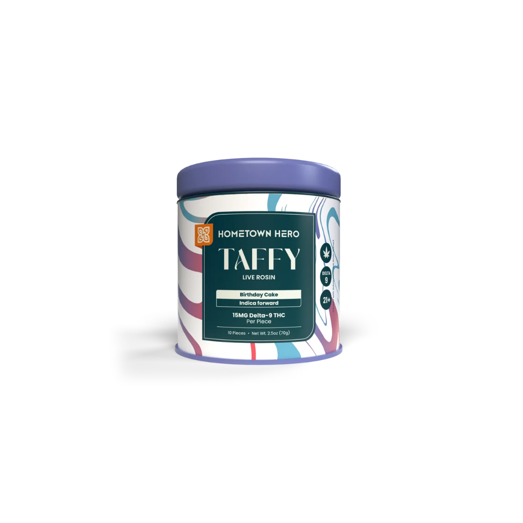 Hometown Hero - Salt Water Taffy - 15 mg D9 - 10 ct