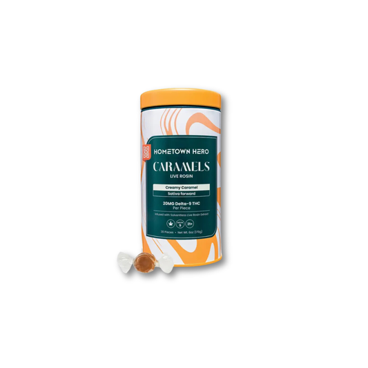 Hometown Hero - Live Rosin Caramel Taffy (20mg D9)