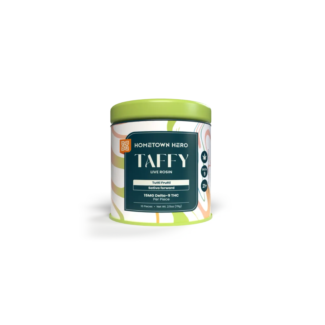 Hometown Hero - Salt Water Taffy - 15 mg D9 - 10 ct