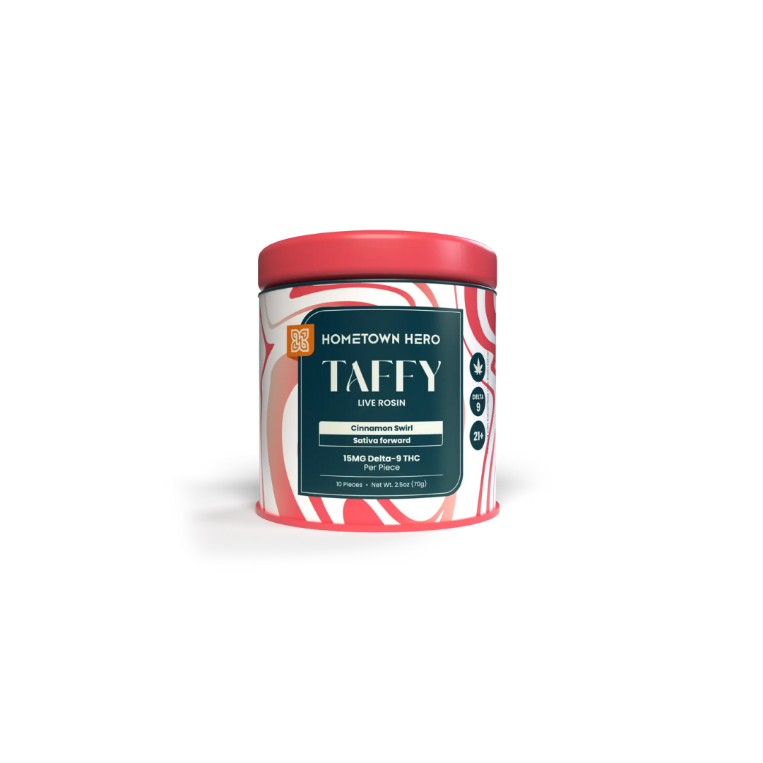 Hometown Hero - Salt Water Taffy - 15 mg D9 - 10 ct