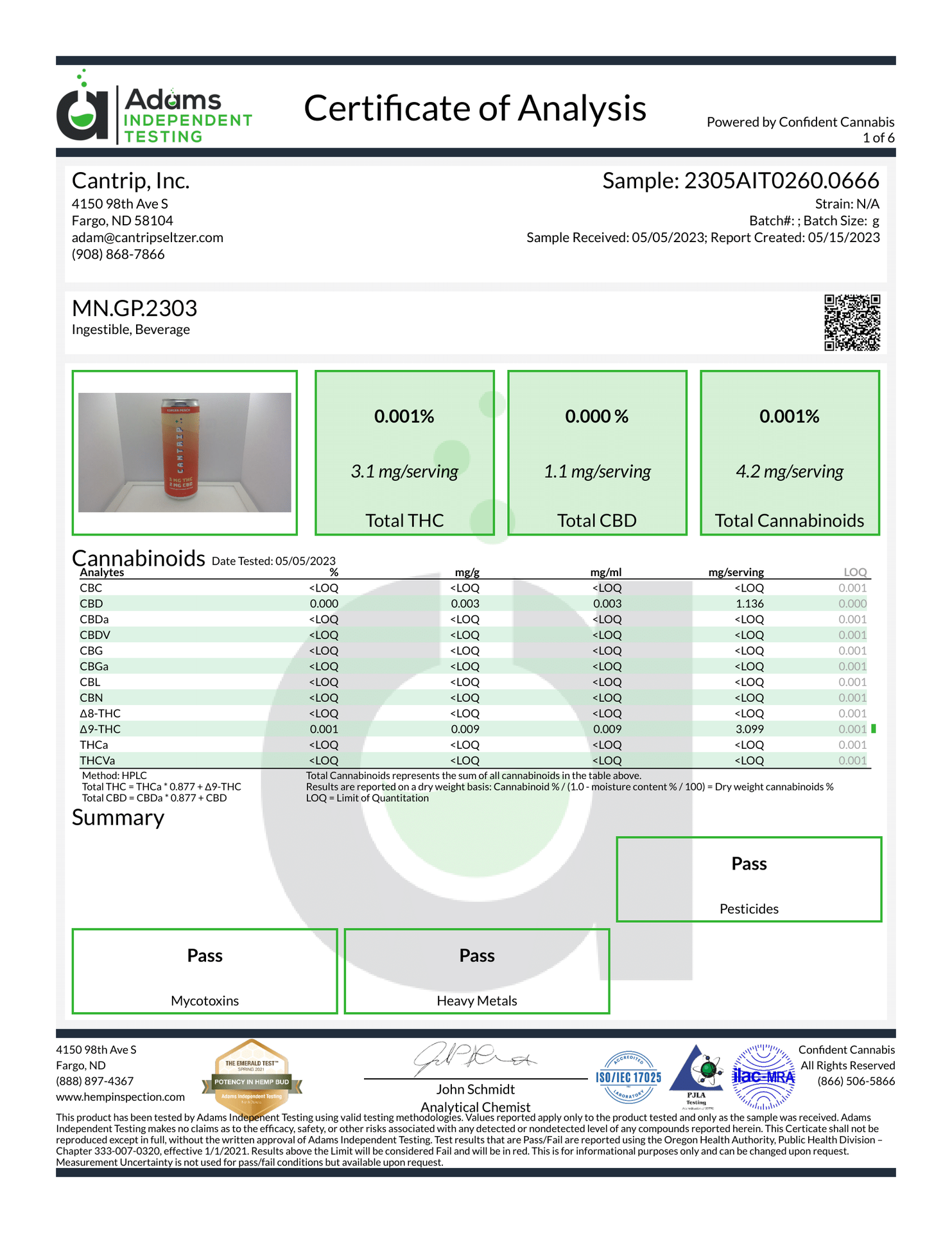 Cantrip Cannabis-Infused Seltzer and Sodas