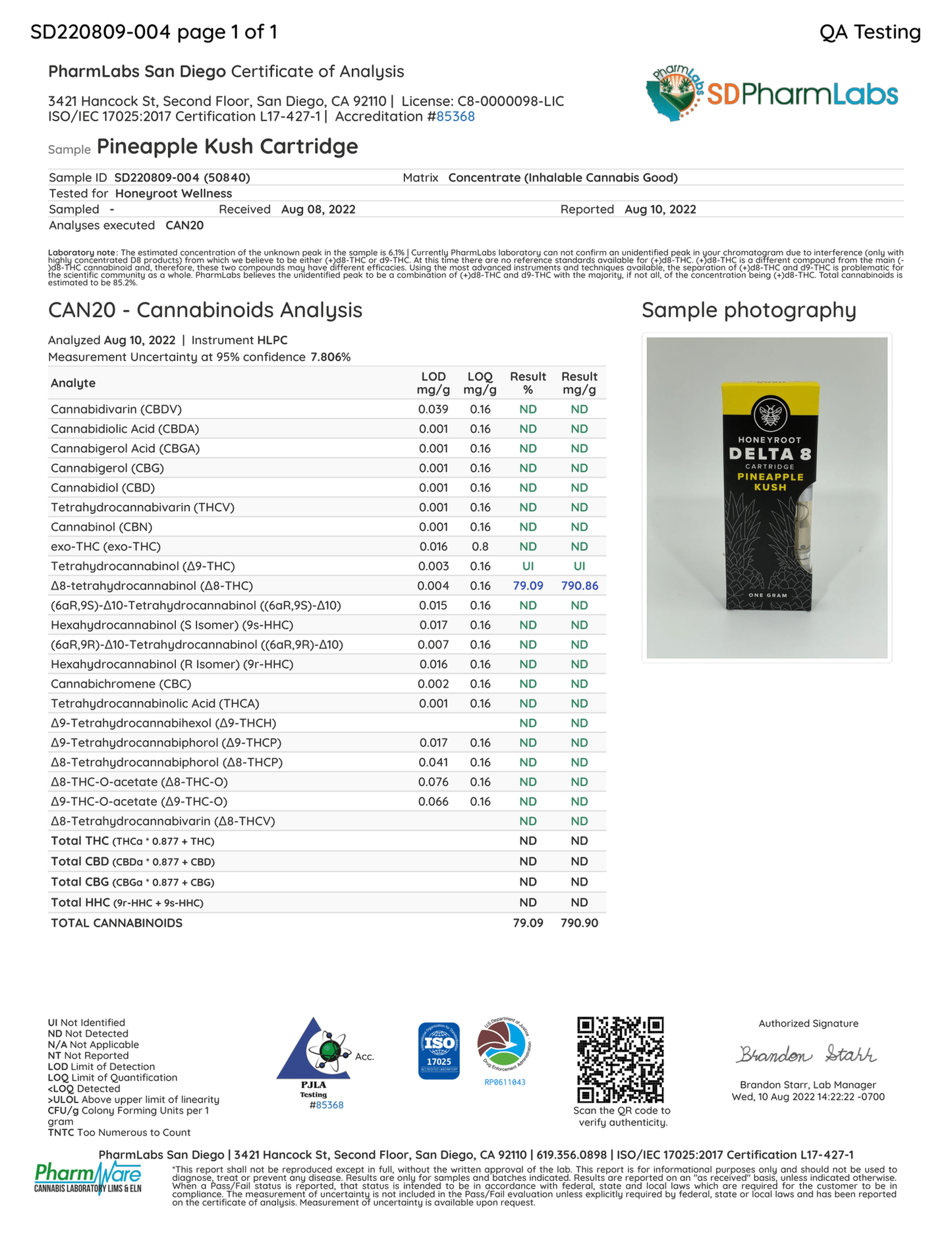 Honeyroot - 1ml D8 Disposable Vape Cartridges