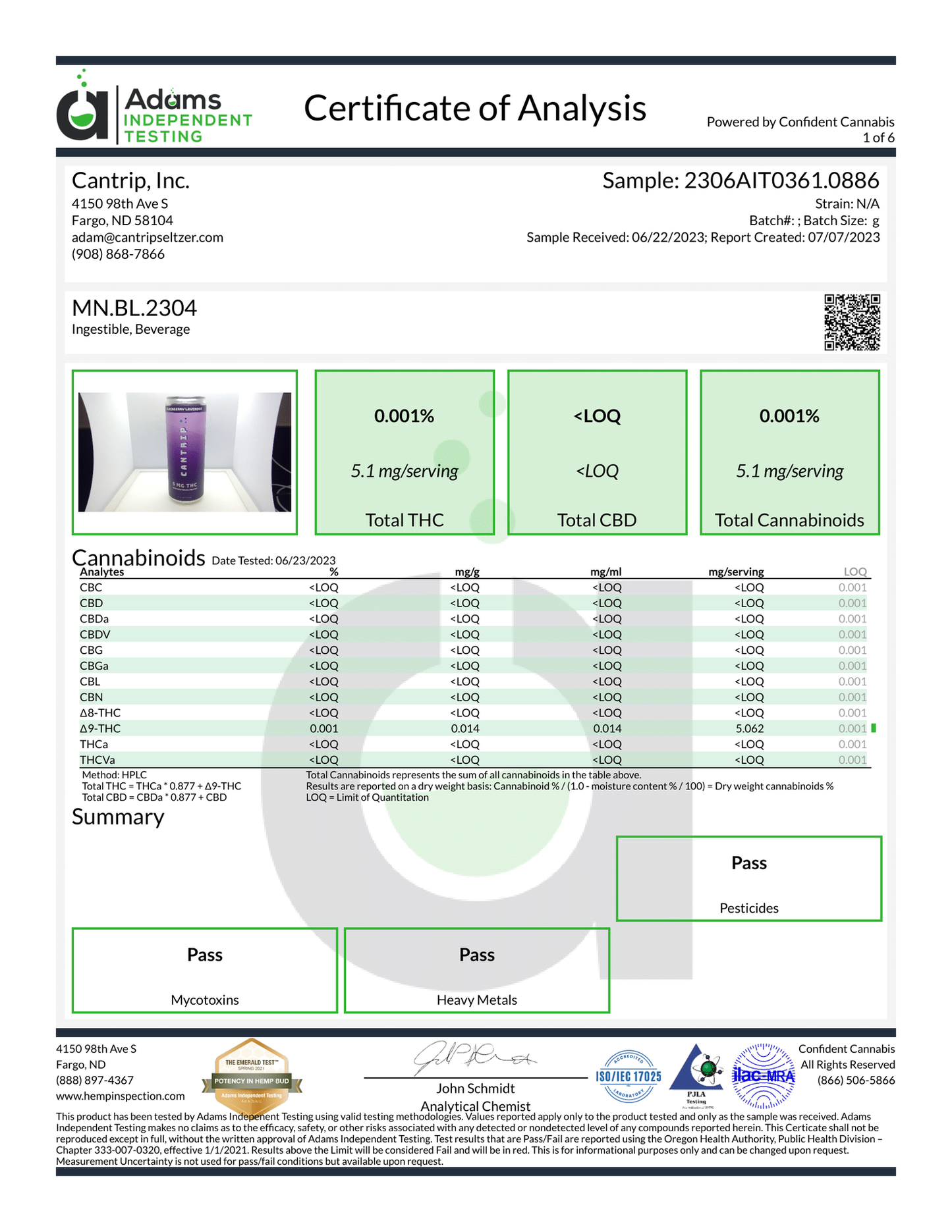 Cantrip Cannabis-Infused Seltzer and Sodas