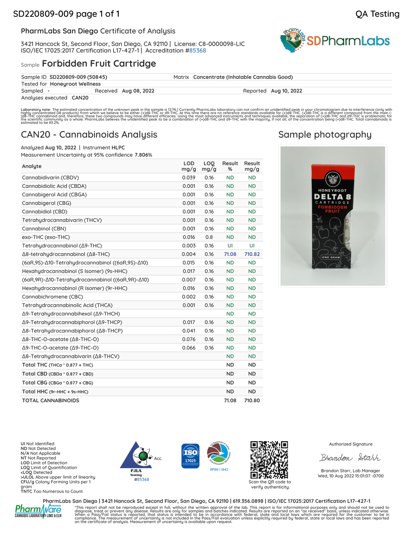 Honeyroot - 1ml D8 Disposable Vape Cartridges