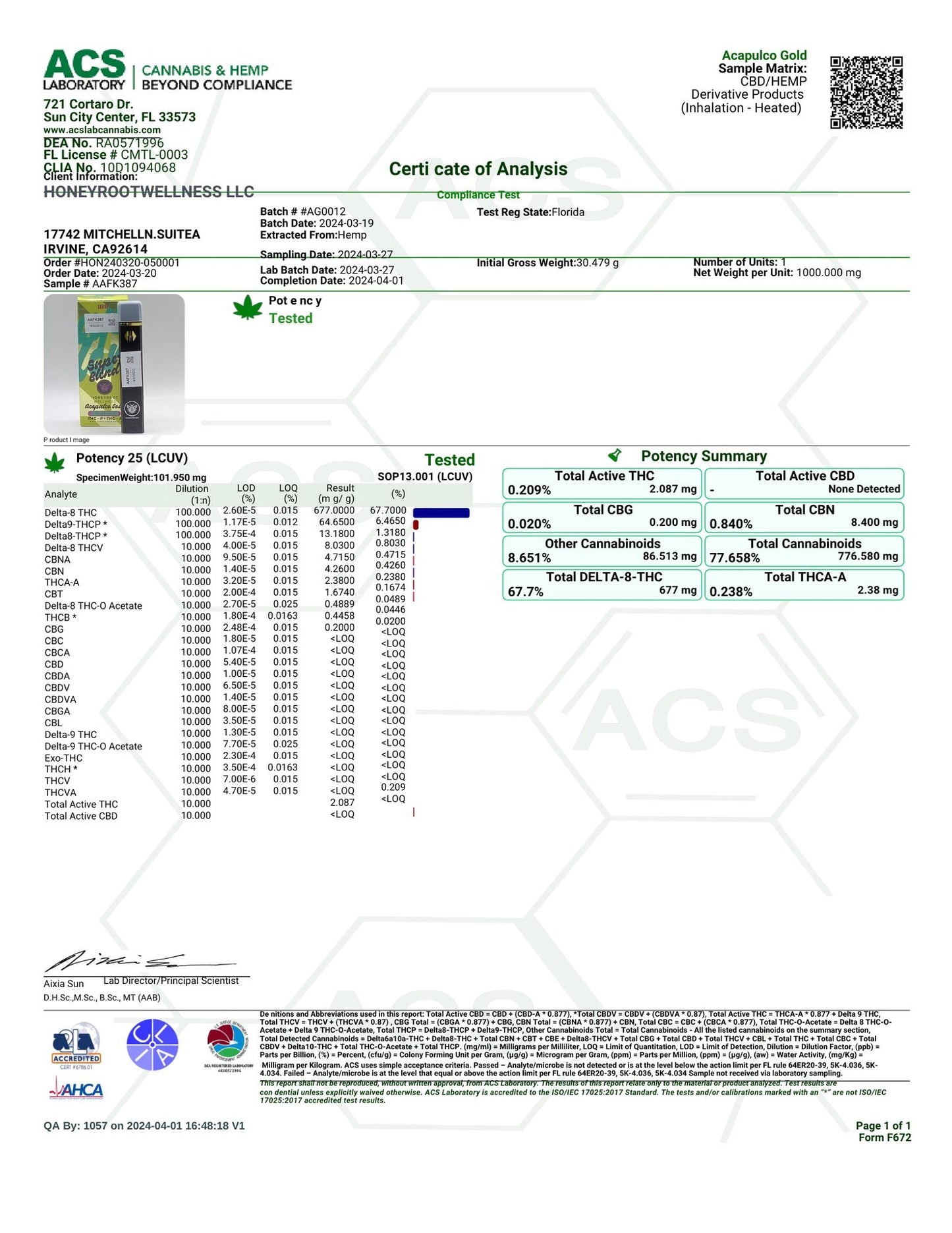 Honeyroot - Super Blend Disposable Vape (1g)